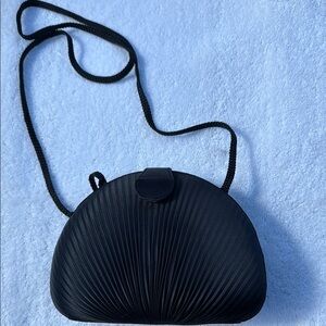 Black Textured Clutch